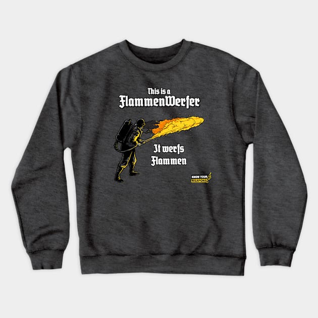 FlammenWerfer Crewneck Sweatshirt by AndreusD